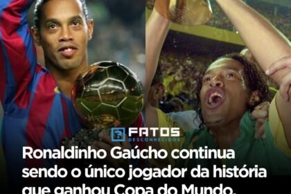Ronaldinho Gaúcho continua sendo o único jogador da história que ganhou Copa do Mundo, Libertadores, Champions League, Bola de Ouro e o prêmio de Melhor do Mundo