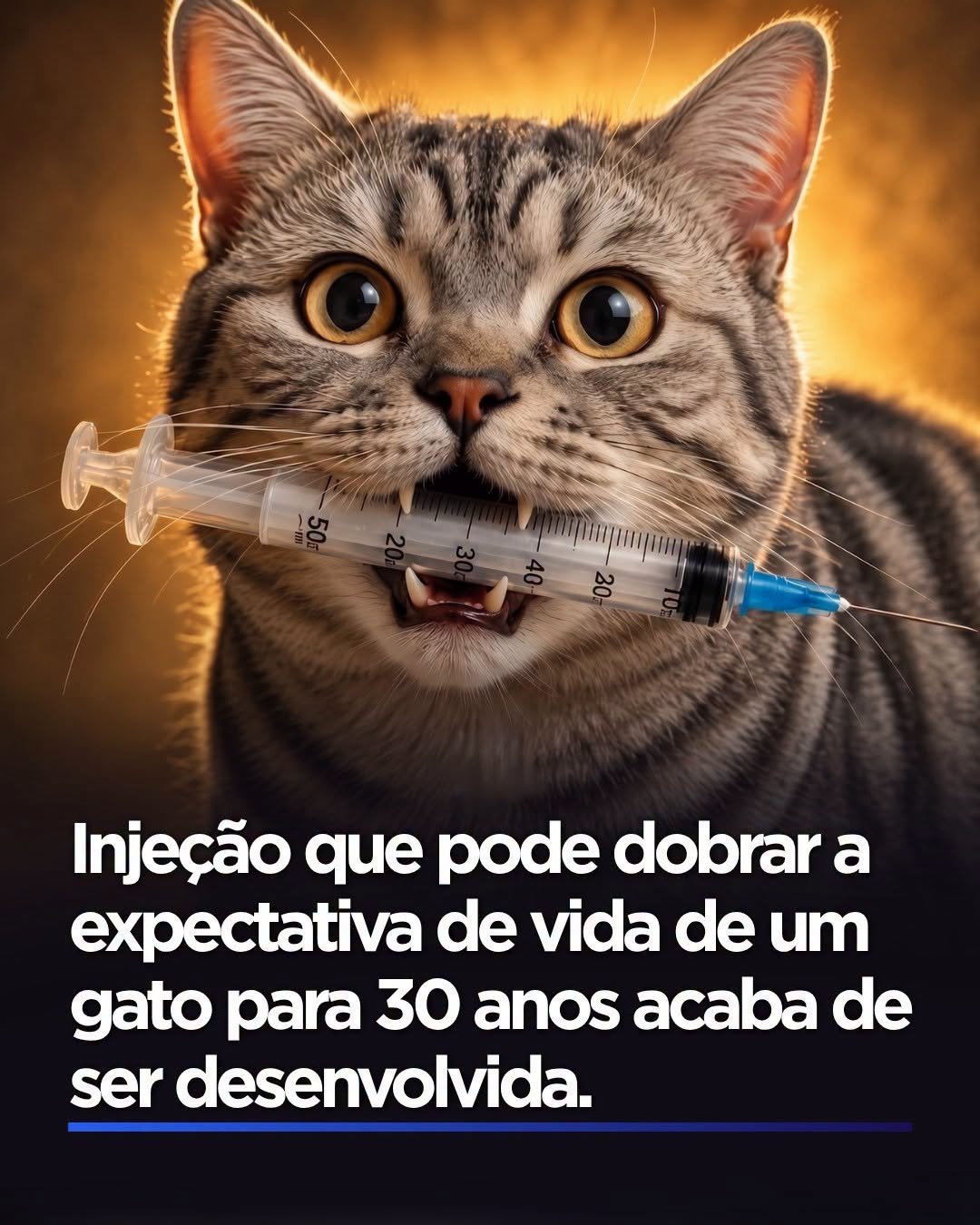 Injeção que pode dobrar a expectativa de vida de um gato para 30 anos acaba de ser desenvolvida Injeção que pode dobrar a expectativa de vida de um gato para 30 anos acaba de ser desenvolvida
