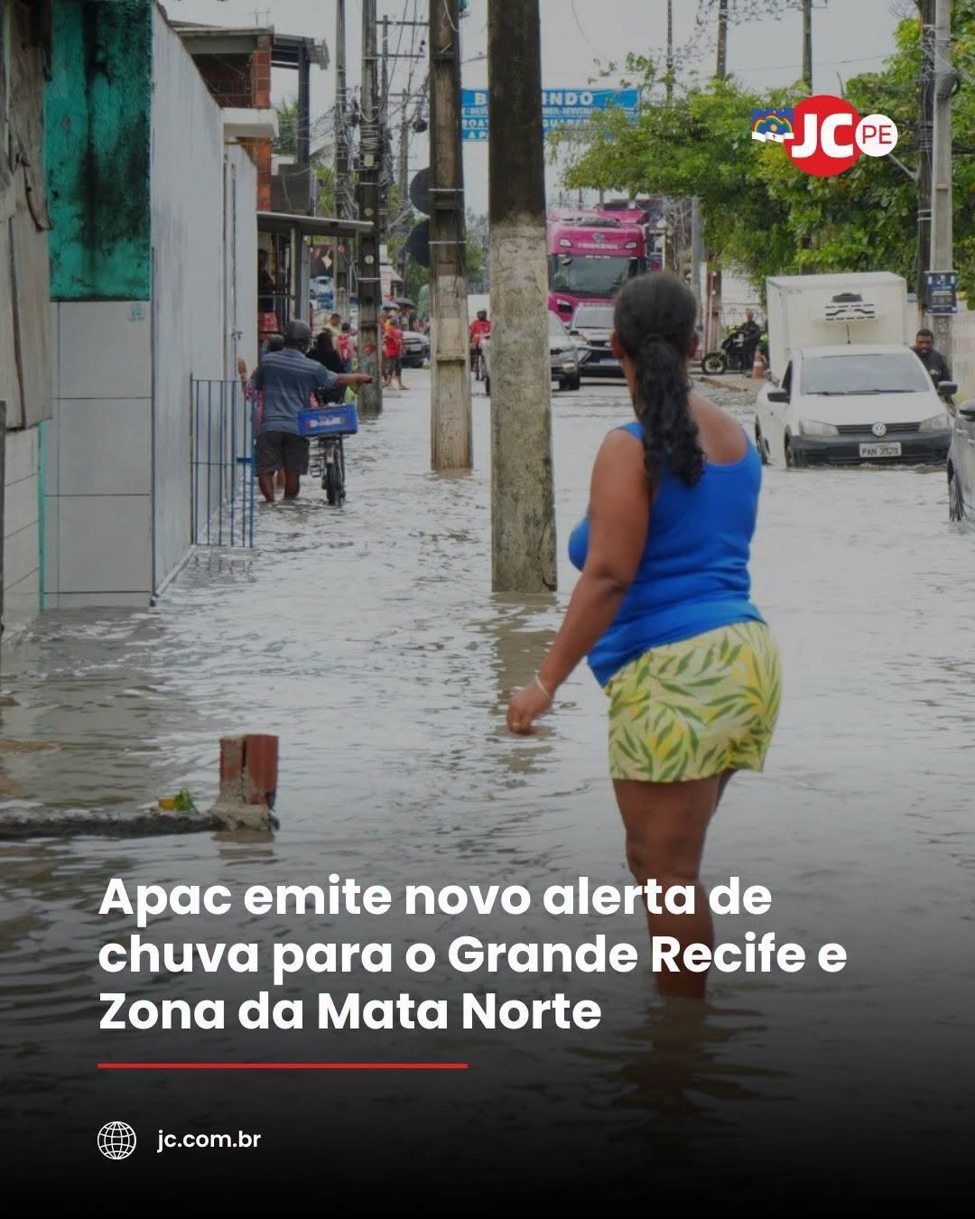 Apac emite novo alerta de chuva para o Grande Recife e Zona da Mata Norte