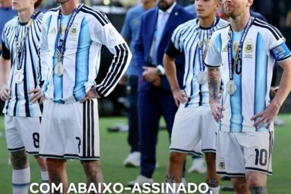 COM ABAIXO-ASSINADO, ARGENTINOS QUEREM REPETIR A FINAL DA COPA DO MUNDO COM ABAIXO-ASSINADO, ARGENTINOS QUEREM REPETIR A FINAL DA COPA DO MUNDO