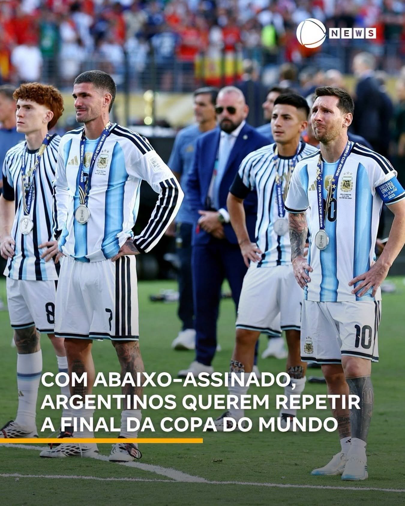 COM ABAIXO-ASSINADO, ARGENTINOS QUEREM REPETIR A FINAL DA COPA DO MUNDO COM ABAIXO-ASSINADO, ARGENTINOS QUEREM REPETIR A FINAL DA COPA DO MUNDO
