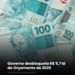 Governo desbloqueia R$ 5,7 bi do Orçamento de 2026
