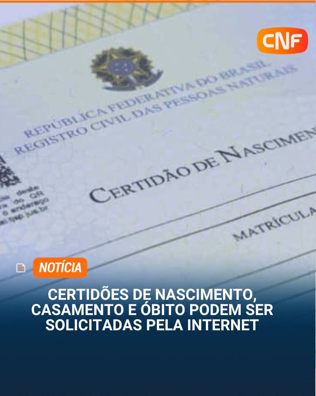 CERTIDÕES DE NASCIMENTO, CASAMENTO E ÓBITO PODEM SER SOLICITADAS PELA INTERNET CERTIDÕES DE NASCIMENTO, CASAMENTO E ÓBITO PODEM SER SOLICITADAS PELA INTERNET