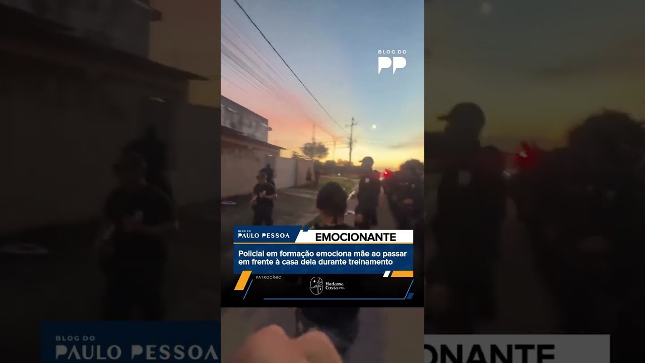 Policial em formação emociona mãe ao passar em frente à casa dela durante treinamento