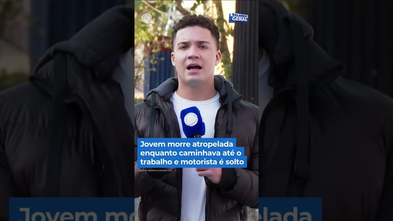Jovem morre atropelada enquanto caminhava até o trabalho e motorista é solto Jovem morre atropelada enquanto caminhava até o trabalho e motorista é solto