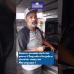 Homem acusado de furtar pneus é flagrado e forçado a devolver rodas em Maranguape 1 em Paulista-PE