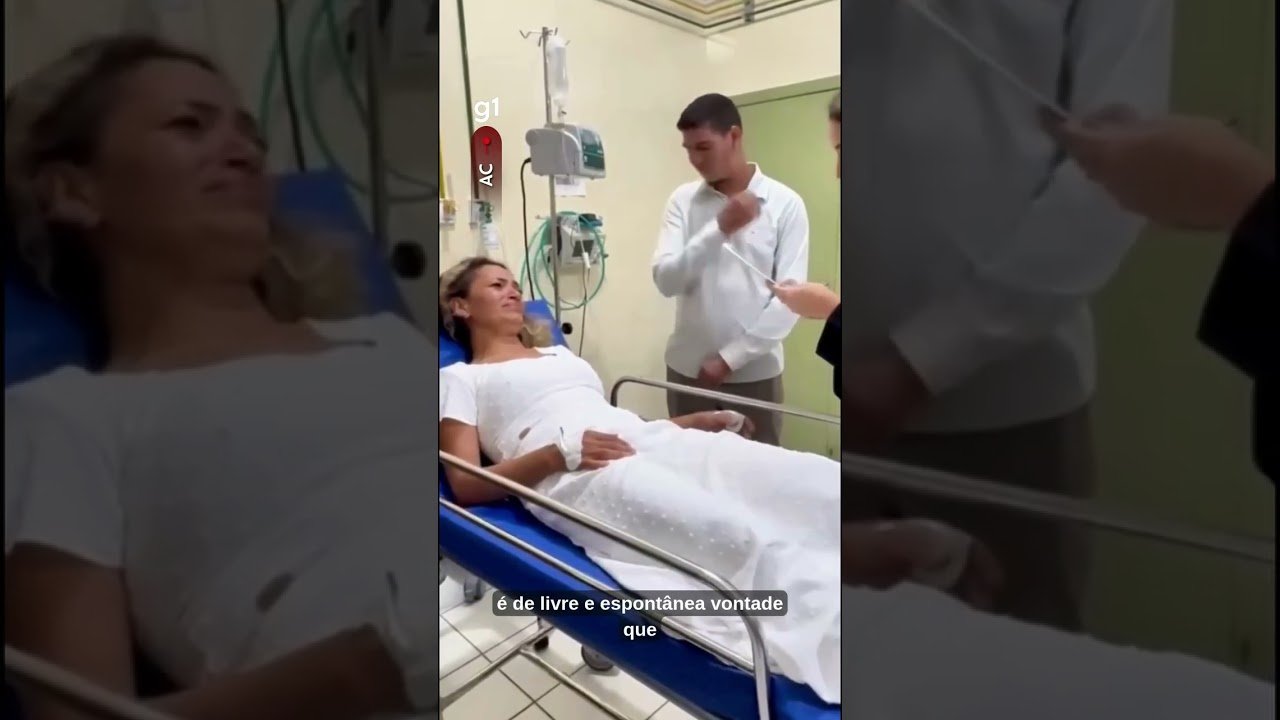 Noiva passa mal, é levada para hospital e se casa em sala de emergência no Acre Noiva passa mal, é levada para hospital e se casa em sala de emergência no Acre