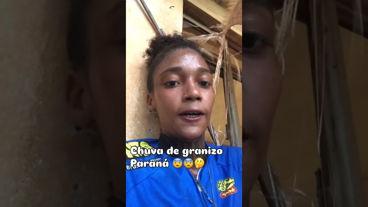 Jovens mostram chuva de granizo no Paraná! 🥶