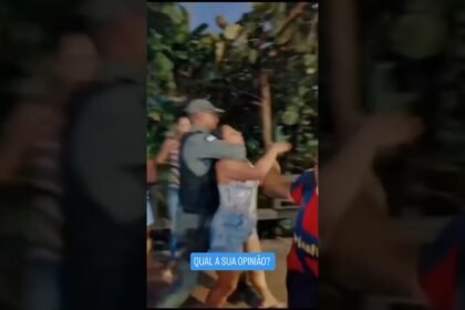 Mulher é covardemente agredida por policial militar durante protesto na ponte da Caxangá em Recife!