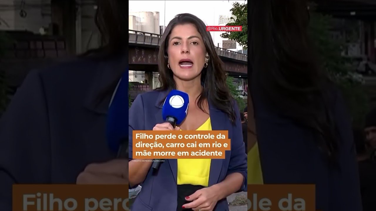 Filho perde o controle da direção, carro cai em rio e mãe morre em acidente Filho perde o controle da direção, carro cai em rio e mãe morre em acidente