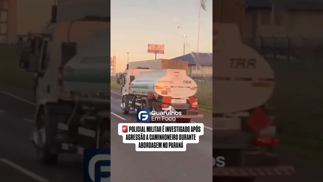 Policial Militar é flagrado agredindo covardemente caminhoneiro no Paraná. Policial Militar é flagrado agredindo covardemente caminhoneiro no Paraná.