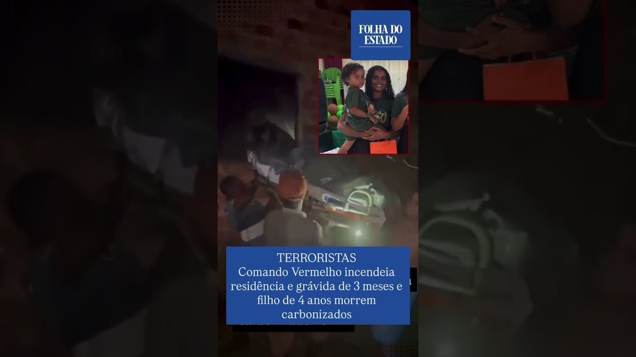 Comando Vermelho incendeia residência e grávida de 3 meses e filho de 4 anos morrem carbonizados !
