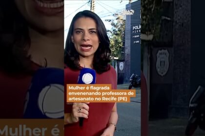 Mulher é flagrada envenenando professora de artesanato no Recife (PE) Mulher é flagrada envenenando professora de artesanato no Recife (PE)