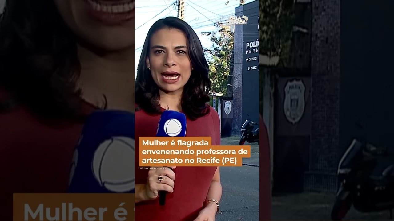 Mulher é flagrada envenenando professora de artesanato no Recife (PE) Mulher é flagrada envenenando professora de artesanato no Recife (PE)