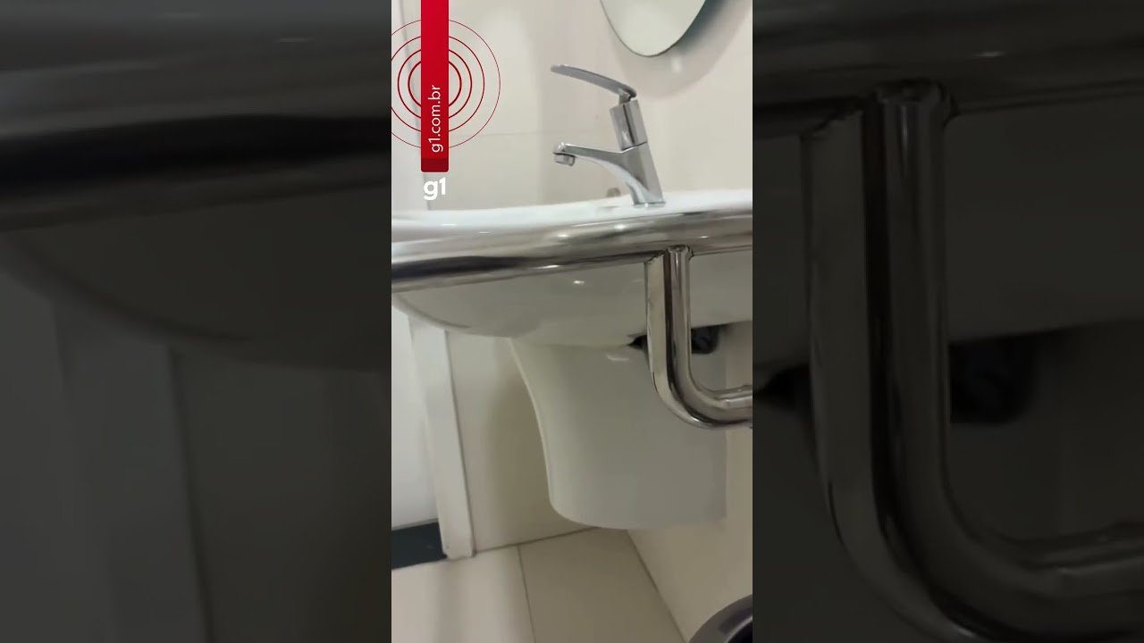 Homem esconde celular para gravar mulheres em banheiro de prédio comercial em Santos, SP