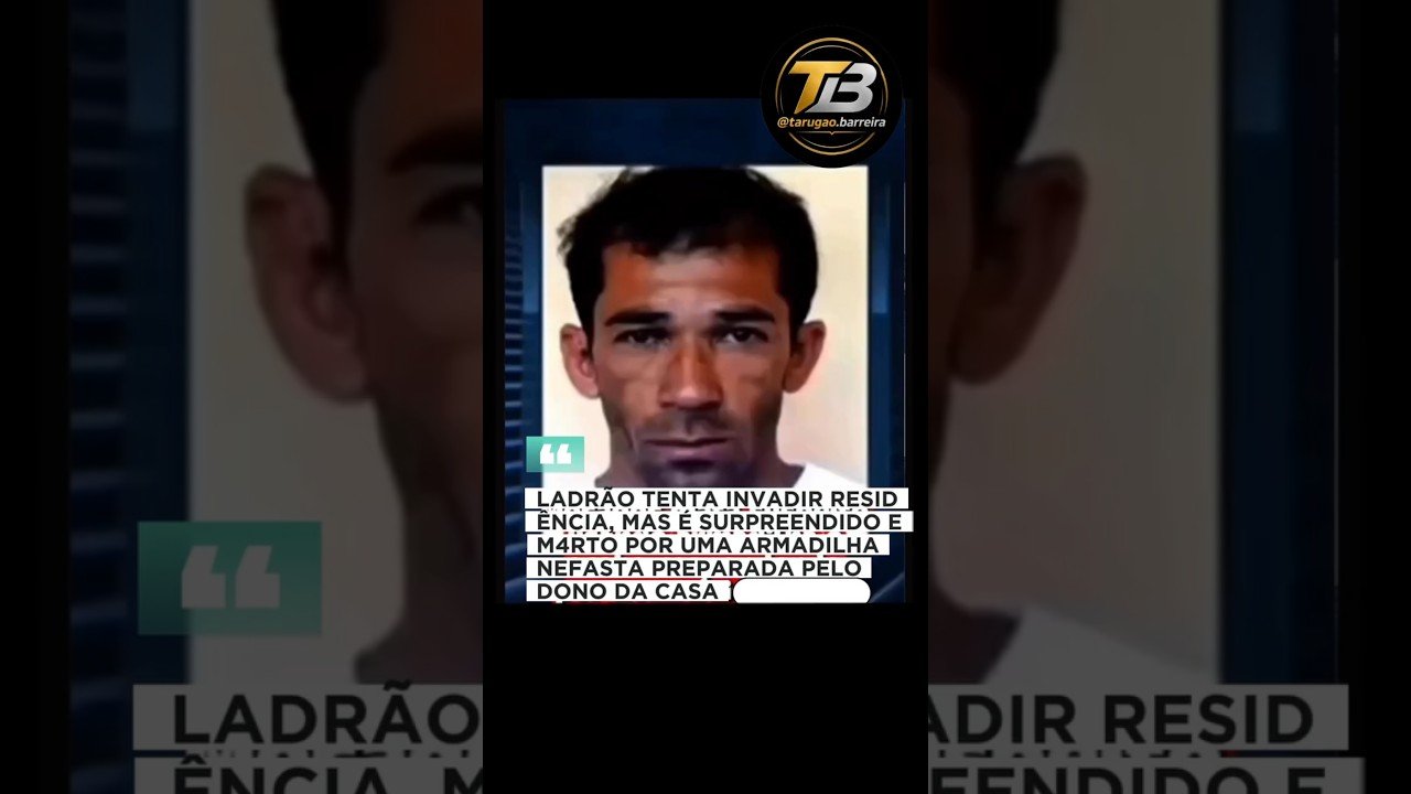ASSALTANTE MORRE AO CAIR EM ARMADILHA AO TENTAR INVADIR RESIDÊNCIA PARA ROUBAR!