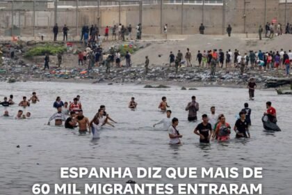 ESPANHA DIZ QUE MAIS DE 60 MIL MIGRANTES ENTRARAM EM CEUTA EM 24H; 34 MORRERAM