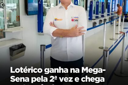 Lotérico ganha na Mega- Sena pela 2ª vez e chega ao 9º prêmio no ano