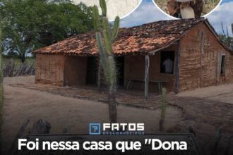 Foi nessa casa que “Dona Déa” deu a luz a Maria Bonita, feita de taipa e chão batido, o imovel está de pé até hoje