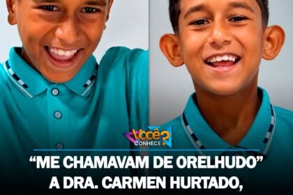ME CHAMAVAM DE ORELHUDO” A DRA. CARMEN HURTADO, CONHECIDA COMO “DRA. ORELHITAS”, REALIZOU GRATUITAMENTE UMA CIRURGIA NAS ORELHAS DESTE MENINO QUE SOFRIA BULLYING.