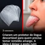 Criaram um protetor de língua descartável para quem precisa tomar remédio amargo. A ideia é deixar o gosto ruim menos forte Criaram um protetor de língua descartável para quem precisa tomar remédio amargo. A ideia é deixar o gosto ruim menos forte