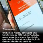 Um homem realizou por engano uma transferência de R mil via Pix, tentou reaver a quantia e acabou descobrindo que a Justiça determinou a devolução do dinheiro somada a R mil de indenização por dano moral Um homem realizou por engano uma transferência de R mil via Pix, tentou reaver a quantia e acabou descobrindo que a Justiça determinou a devolução do dinheiro somada a R mil de indenização por dano moral