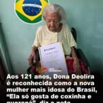 Aos 121 anos, Dona Deolira é reconhecida como a nova mulher mais idosa do Brasil, “Ela só gosta de coxinha e guaraná”, diz a neta Aos 121 anos, Dona Deolira é reconhecida como a nova mulher mais idosa do Brasil, “Ela só gosta de coxinha e guaraná”, diz a neta
