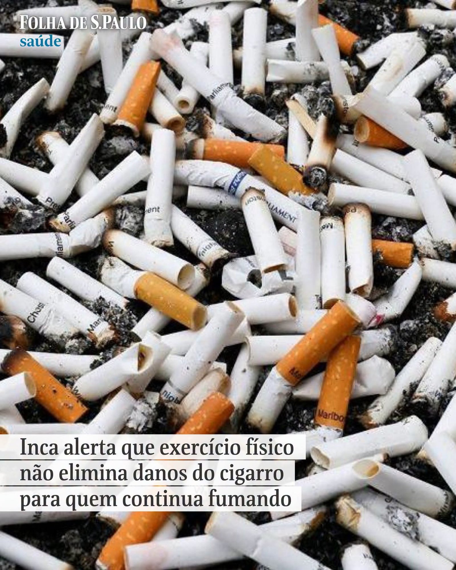 Inca alerta que exercício físico não elimina danos do cigarro para quem continua fumando