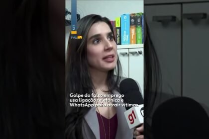 Golpe do falso emprego usa ligação telefônica e WhatsApp para atrair vitimas.