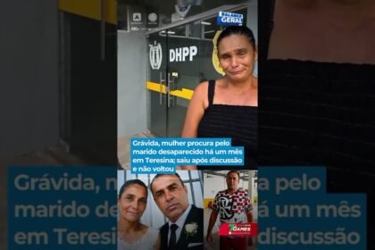 Grávida, mulher procura pelo marido desaparecido há um mês em Teresina; saiu após discussãoe não voltou