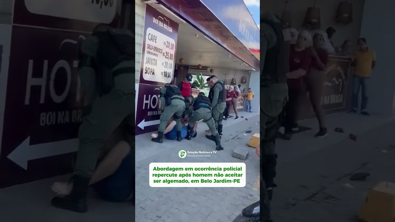 Abordagem em ocorrência policial repercute após homem não aceitar ser algemado, em Belo Jardim-PE Abordagem em ocorrência policial repercute após homem não aceitar ser algemado, em Belo Jardim-PE
