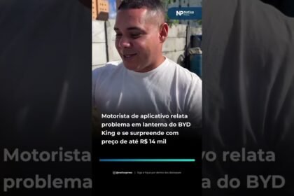 Motorista de aplicativo relata problema em lanterna do BYD King e se surpreende com preço de até R$ 14 mil
