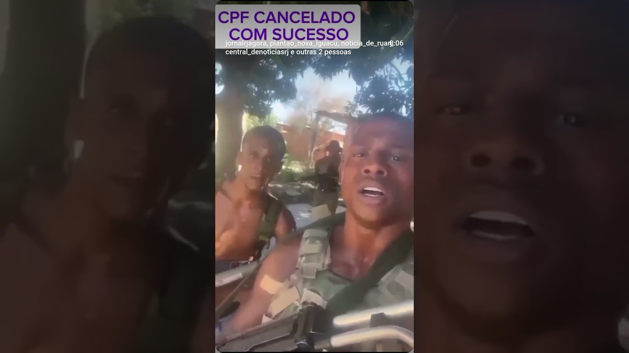 Traficante que gravou vídeo ameaçando rivais morre em confronto com a polícia no Rio de Janeiro! Traficante que gravou vídeo ameaçando rivais morre em confronto com a polícia no Rio de Janeiro!