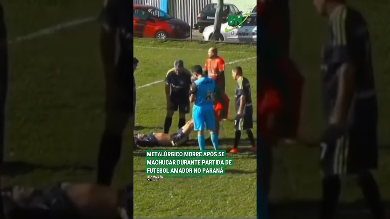 METALÚRGICO MORRE APÓS SE MACHUCAR DURANTE PARTIDA DE FUTEBOL AMADOR NO PARANÁ! METALÚRGICO MORRE APÓS SE MACHUCAR DURANTE PARTIDA DE FUTEBOL AMADOR NO PARANÁ!