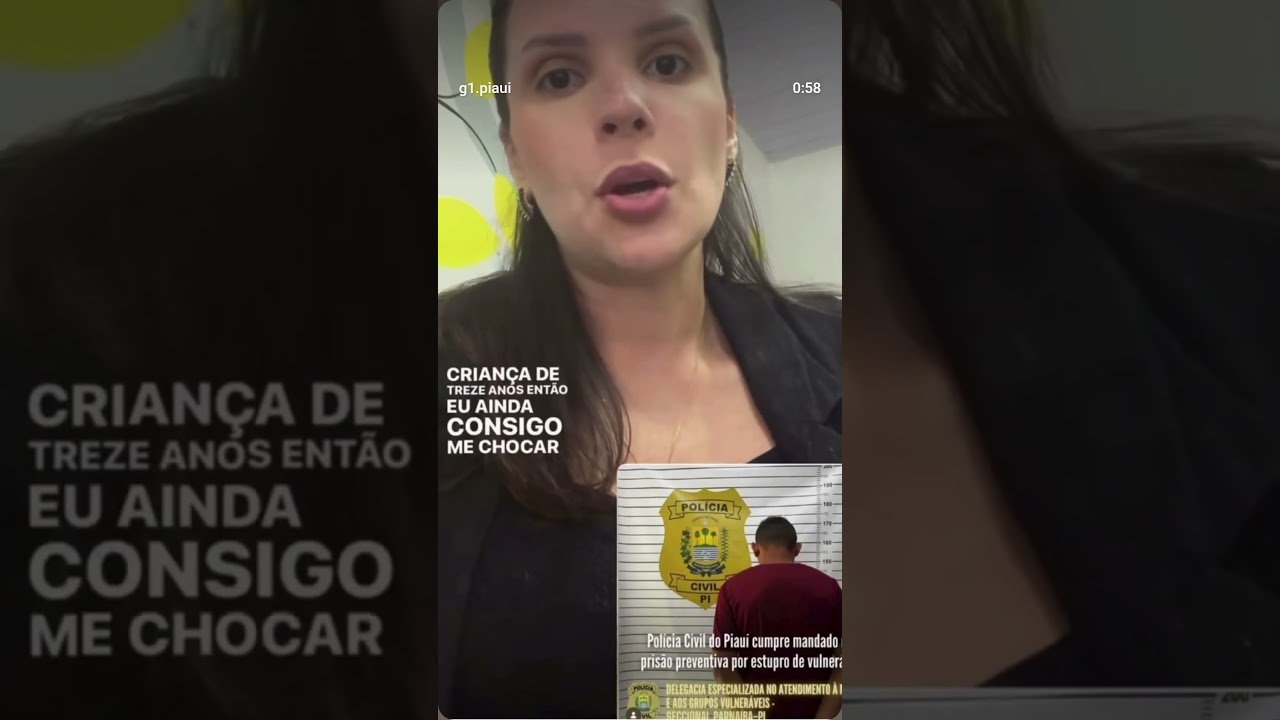 Delegada relata choque ao prender jovem que confessou estupro da sobrinha de 10 anos no Pl: ‘não consigo entender