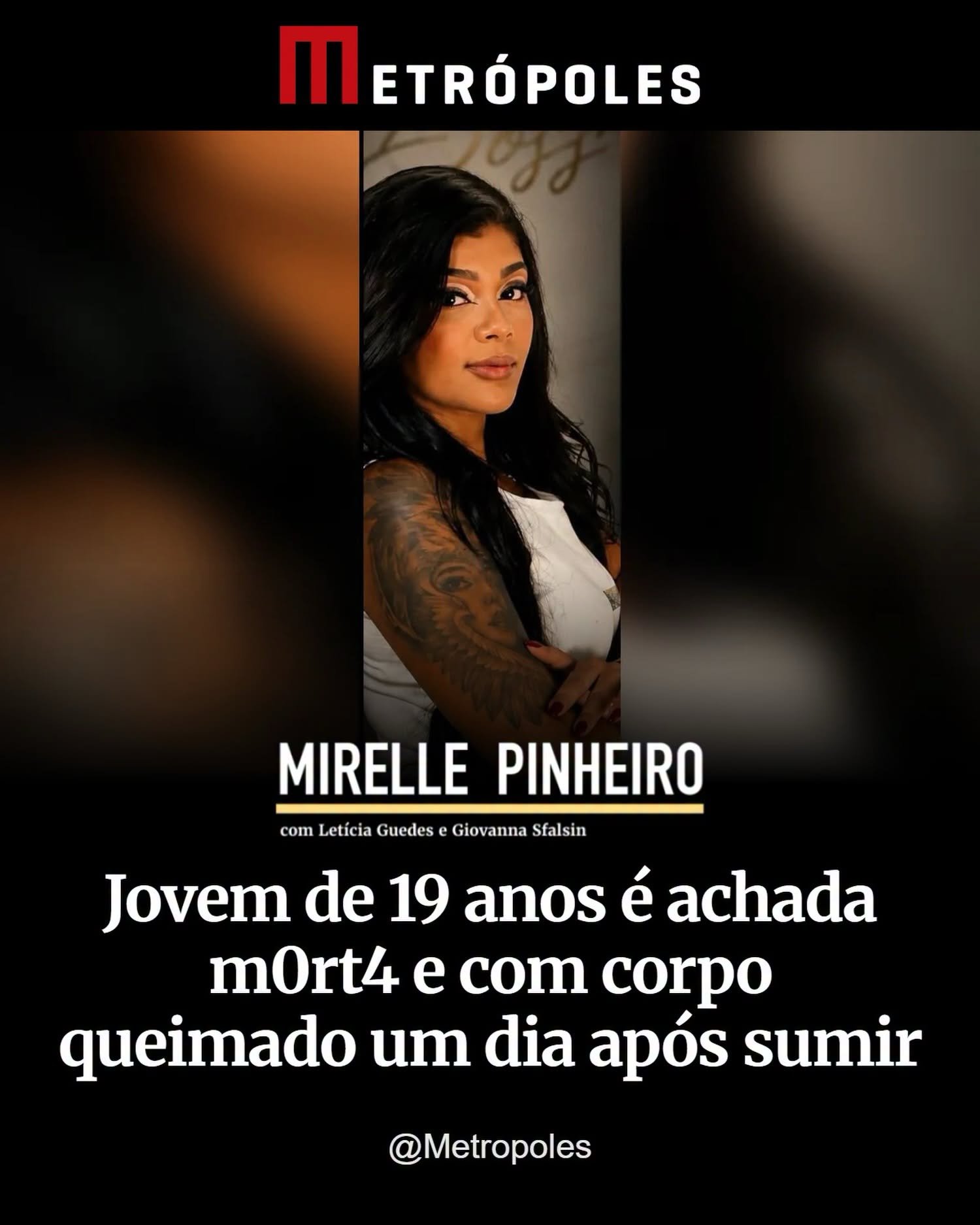 Jovem de 19 anos é achada mort4 e com corpo queimado um dia após sumir Jovem de 19 anos é achada mort4 e com corpo queimado um dia após sumir