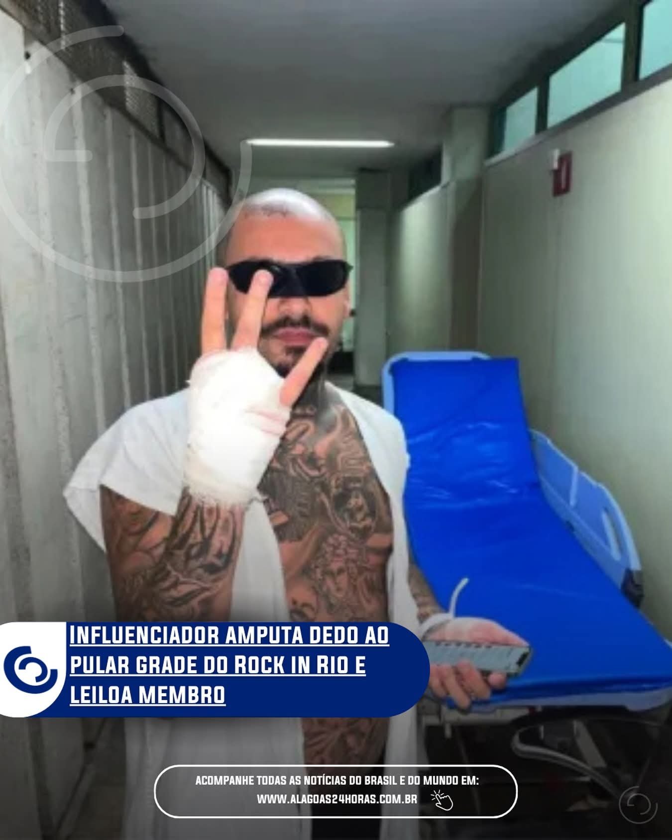 Streamer tem dedo amputado ao pular grade do Rock in Rio Streamer tem dedo amputado ao pular grade do Rock in Rio