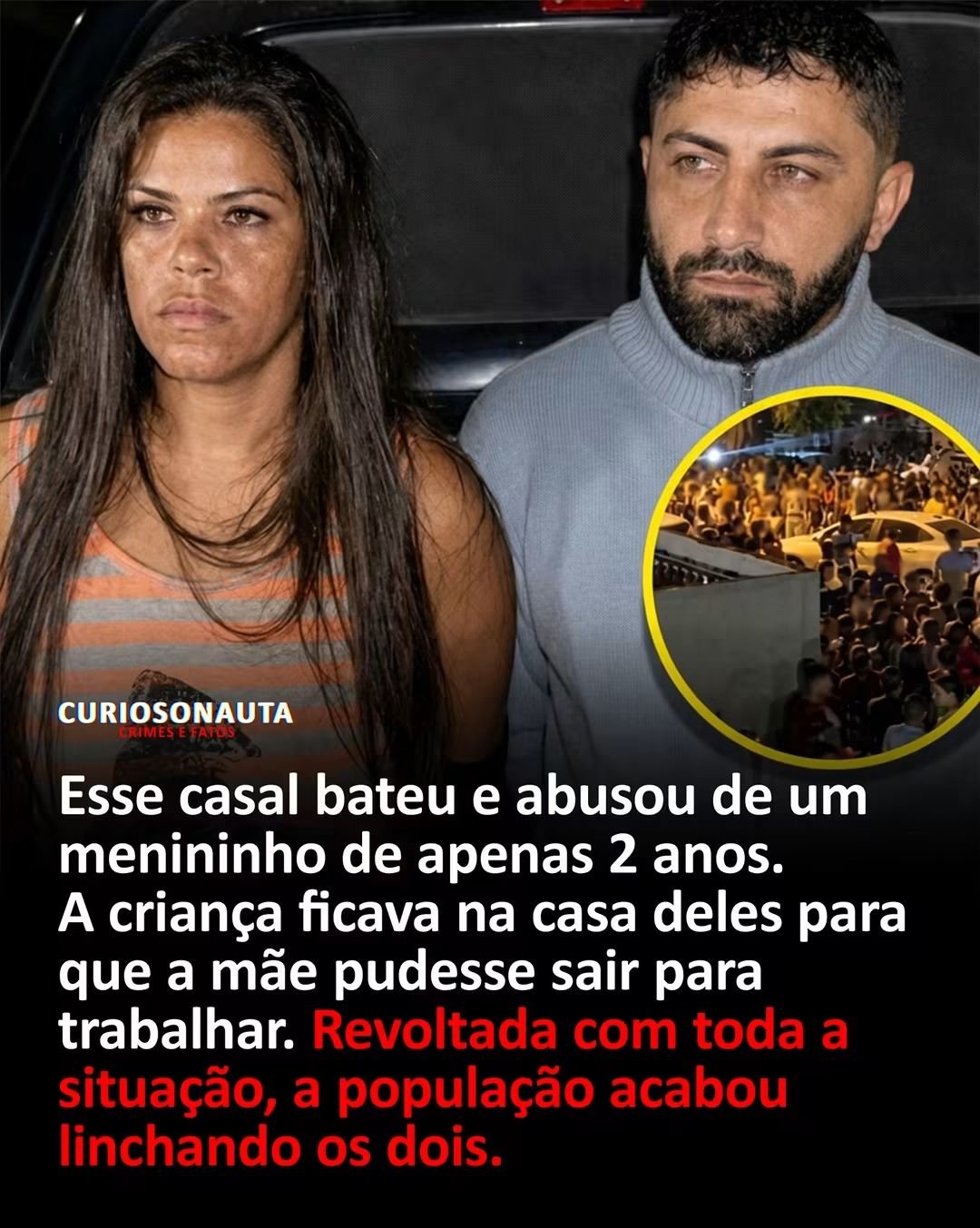 Esse casal bateu e abusou de um menininho de apenas 2 anos. A criança ficava na casa deles para que a mãe pudesse sair para trabalhar.