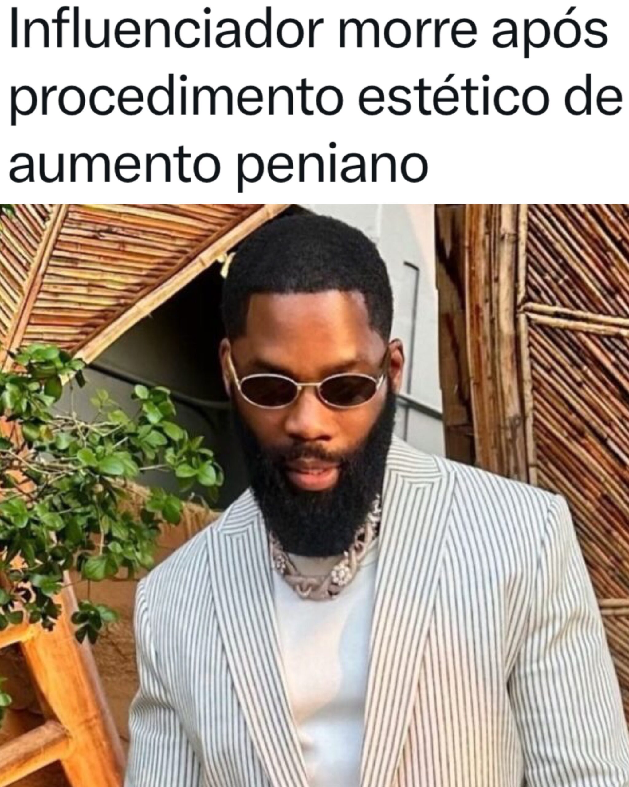 Influenciador morre após procedimento estético de aumento peniano ! Influenciador morre após procedimento estético de aumento peniano !